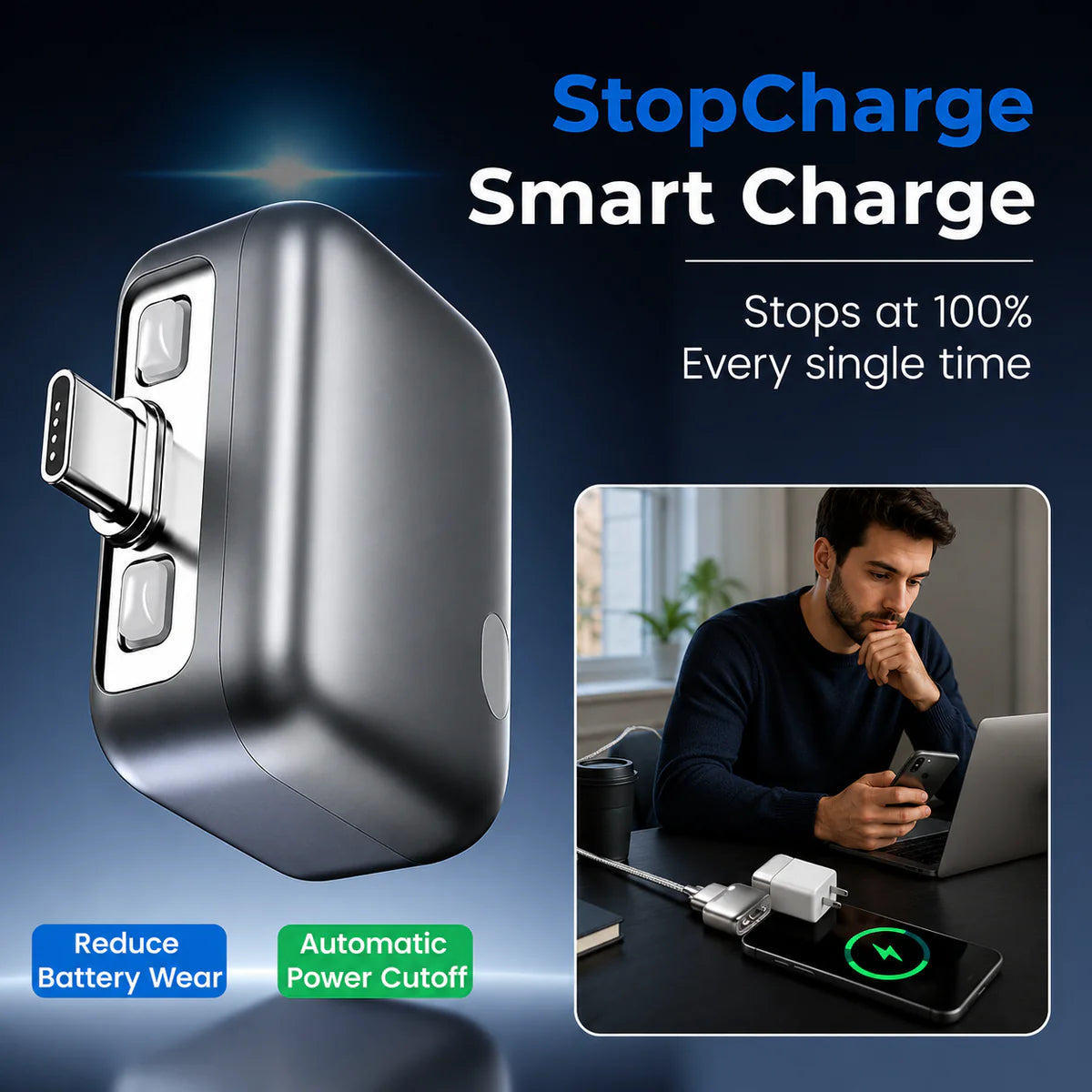 Smart Auto disconnect Charger – Overcharge Protection & Battery Saver