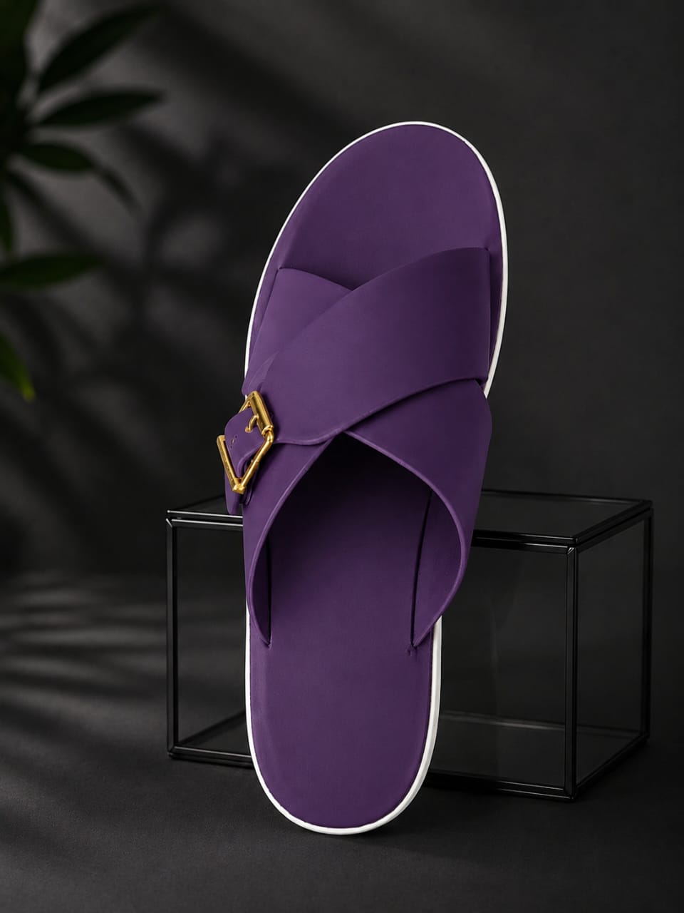 N7 Women’s Soft Cross-Strap Buckle Slippers