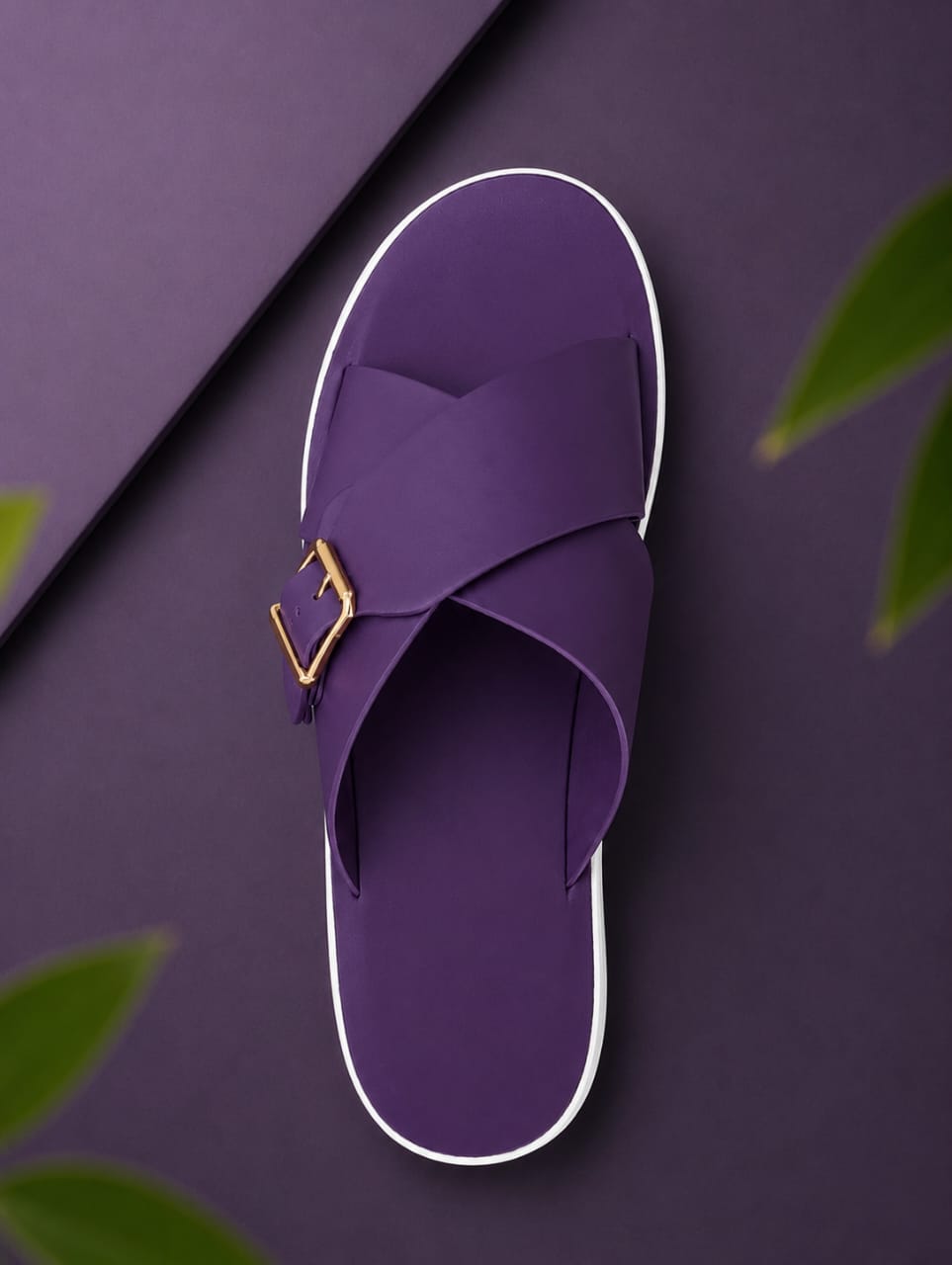 N7 Women’s Soft Cross-Strap Buckle Slippers