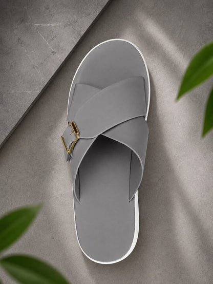 N7 Women’s Soft Cross-Strap Buckle Slippers