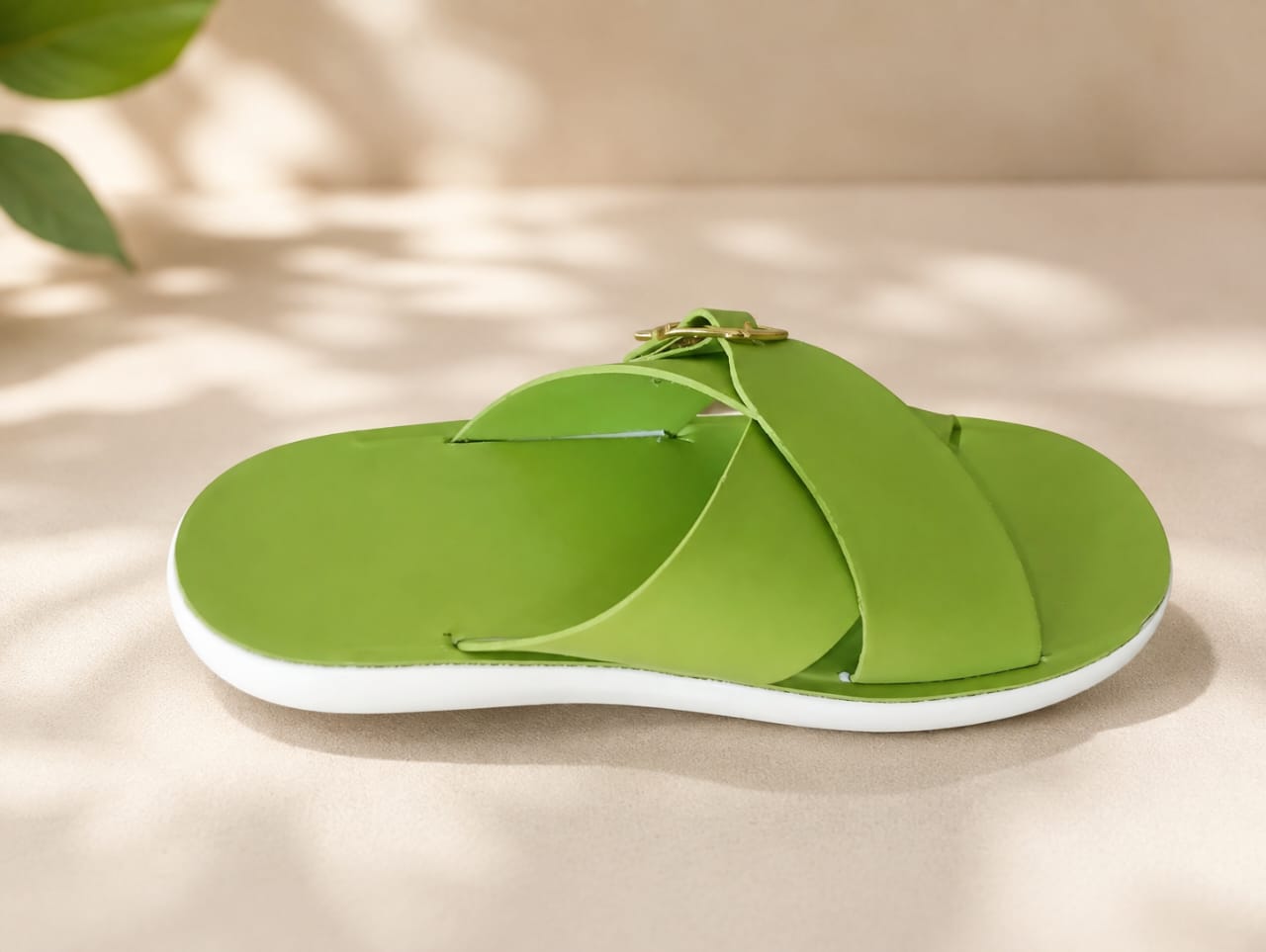 N7 Women’s Soft Cross-Strap Buckle Slippers