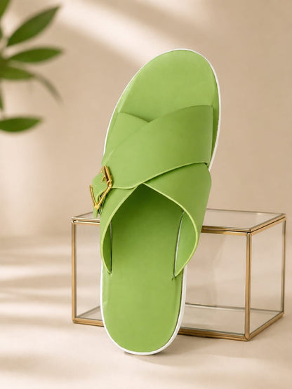 N7 Women’s Soft Cross-Strap Buckle Slippers