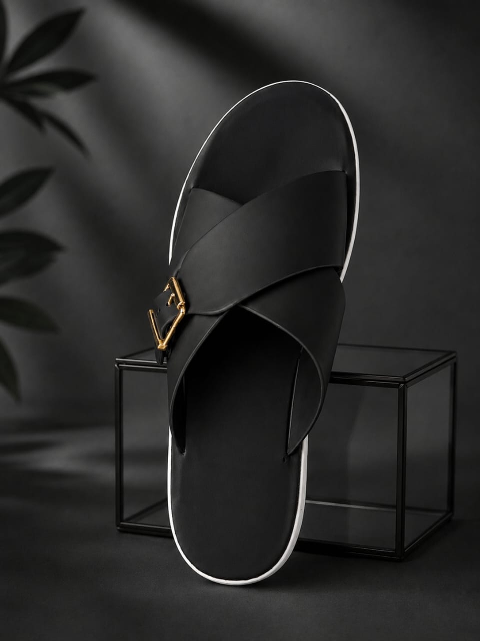 N7 Women’s Soft Cross-Strap Buckle Slippers