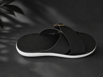 N7 Women’s Soft Cross-Strap Buckle Slippers